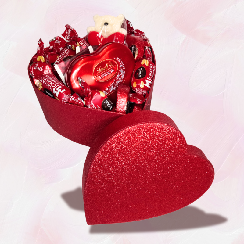 Box walentynkowy czerwony