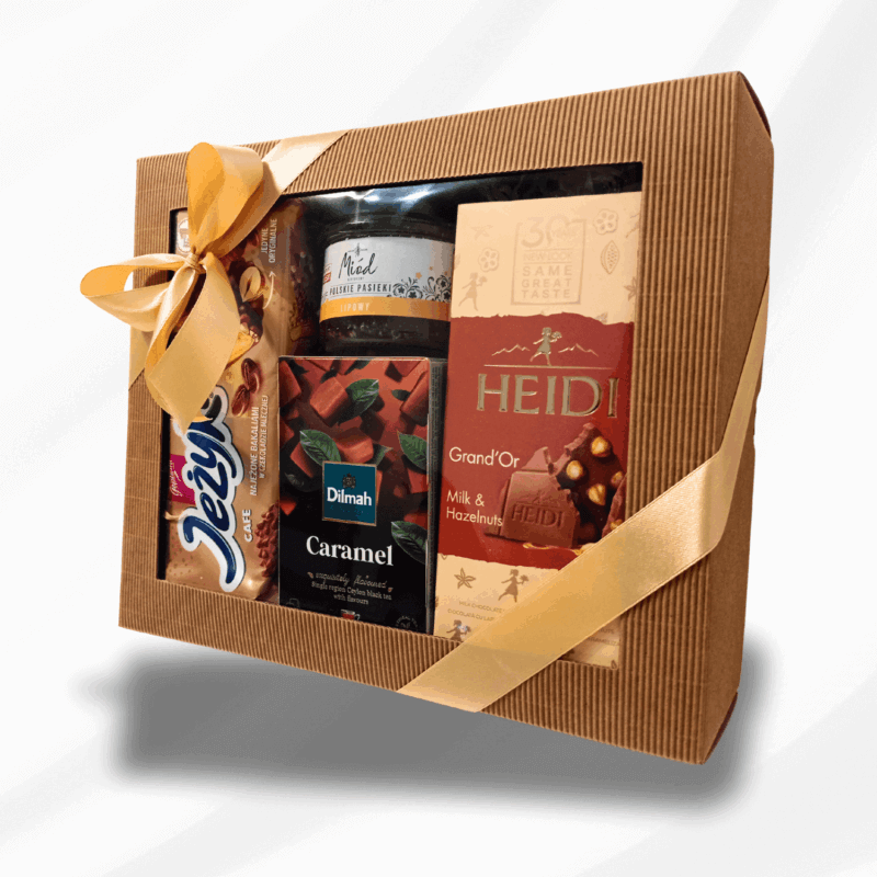 Sweet Autumn – słodki prezent na jesień: herbata karmelowa, miód lipowy, czekolada z orzechami