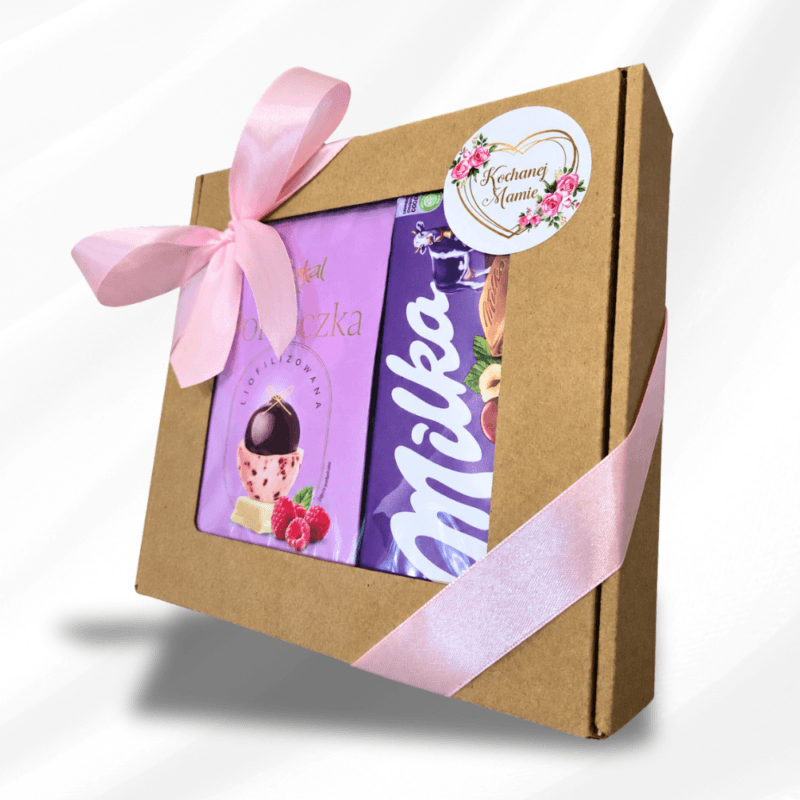 Prezent na Dzień Matki Sweet Duo w różowym opakowaniu