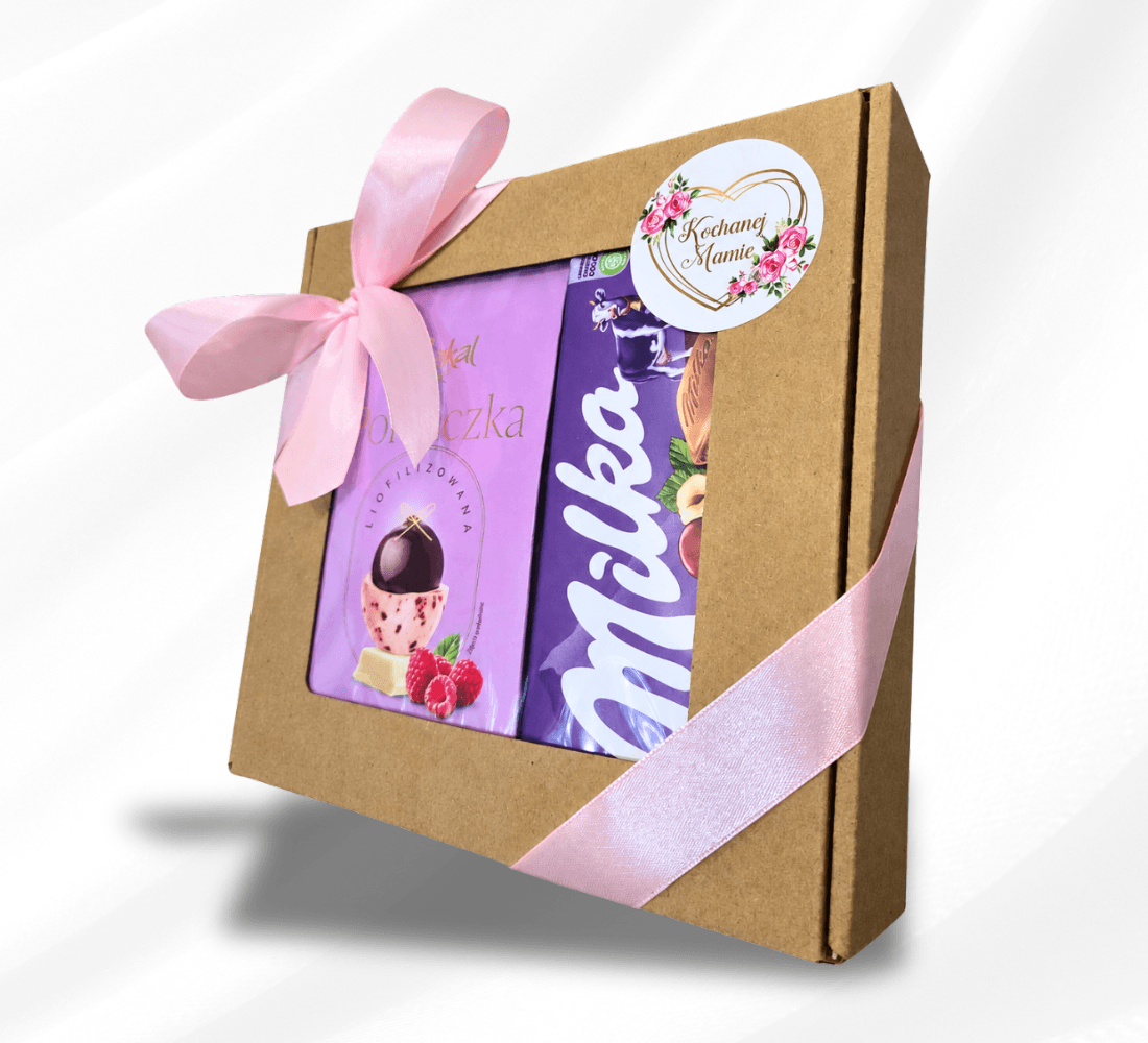 Prezent na Dzień Matki Sweet Duo w różowym opakowaniu